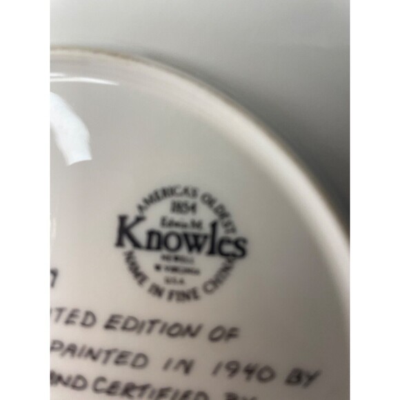 Knowles Norman Rockwell Santa in the Subway 1983 Collector Plate with COA - Picture 8 of 9